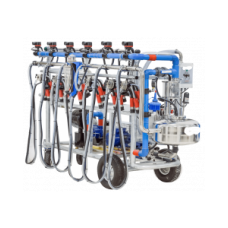 Aparat de muls cu sase posturi