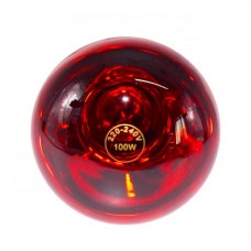 Bec infrarosu rosu inchis complet (putere 100 W)