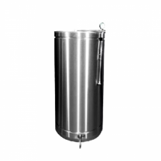 Butoi INOX 102 L cu capac flotant si canea