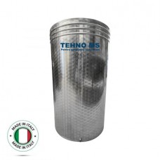 Butoi INOX ITALIA cu capac flotant busonat si canea 300L