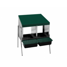 Cuibar pentru gaini cu 2 compartimente MG02