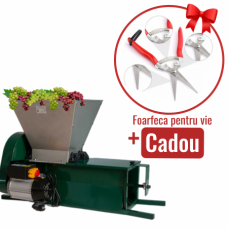 Desciorchinator- Zdrobitor cu motor 0.55Kw si cuva Inox