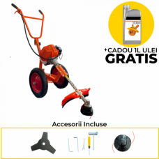 Motocoasa cu roti 4.7CP, 51.2cc +accesorii incluse